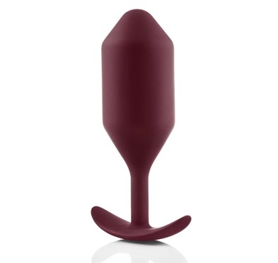 Plug analny - B-Vibe Snug Plug 5 Dark Red